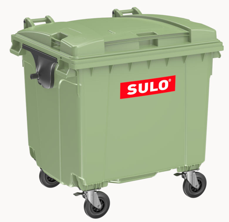 Сміттєвий бак SULO пластиковий зелений 1100л